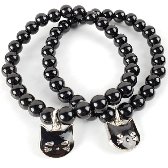 Black  Cat Charm Bracelets - Picture 3 of 5